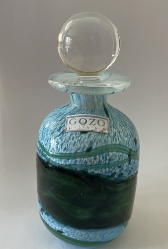 Gozo glass blue - glass, green