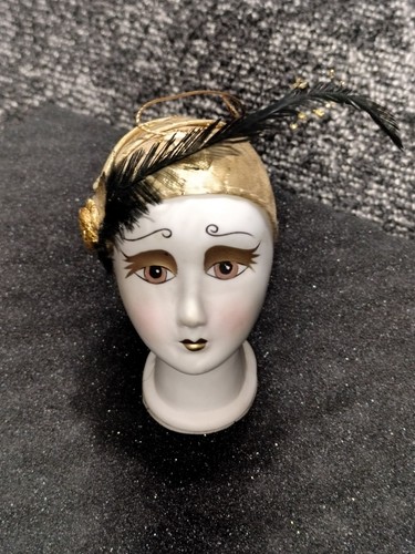 Porcelain lady head bust art - bust,