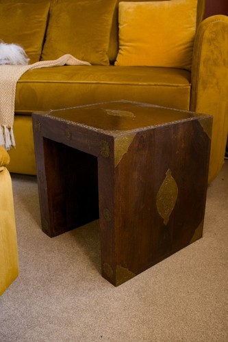 Small wooden side table - small,