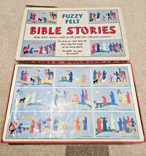 Vintage fuzzy felt bible - vintage, fuzzy-felt
