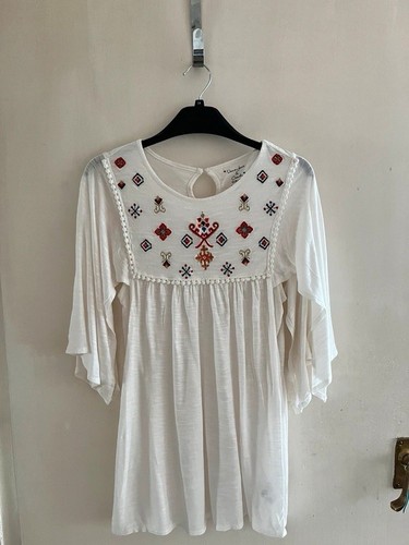 Girls boho embroidered white - girls,