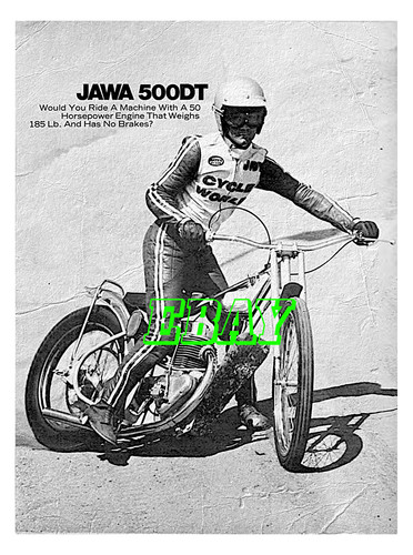 Speedway jawa 500dt retro aged - speedway,