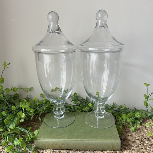 Pair vintage hand - vintage, blown