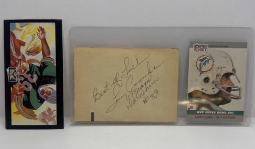 Larry csonka autograph - larry,