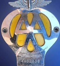 Vintage car badge 1950 - aa,