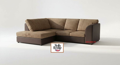 Corner sofa jumbo cord faux - jumbo,