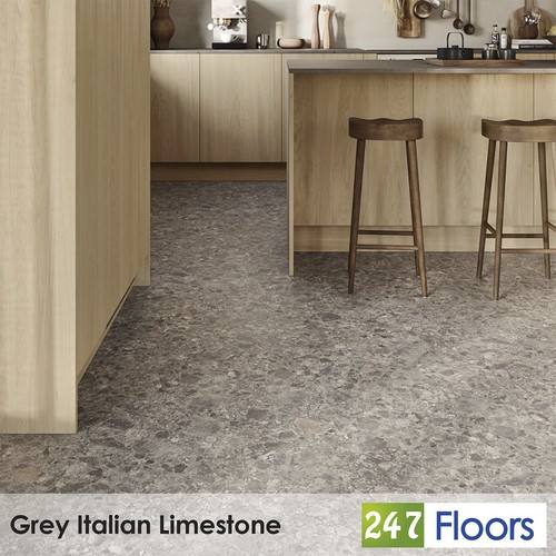 Grey italian limestone effect - limestone,