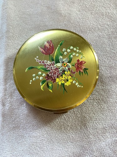 Vintage gold tone floral - vintage,