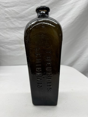 Antique english green gin - english,