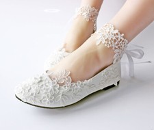 White ivory lace pearl wedding - white,