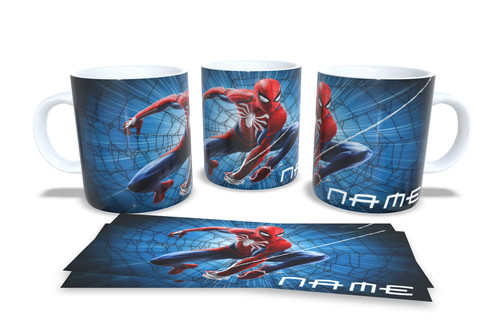 Personalised spiderman mug - personalised,