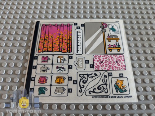 Lego friends sticker sheet - lego,