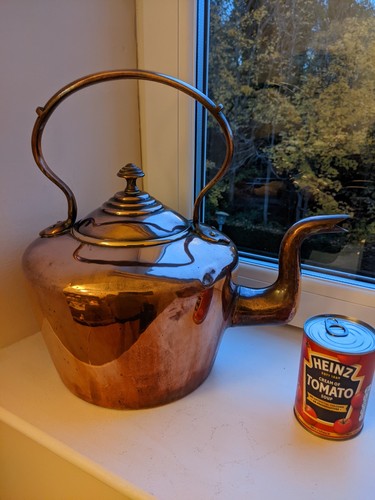 Antique copper kettle - antique,