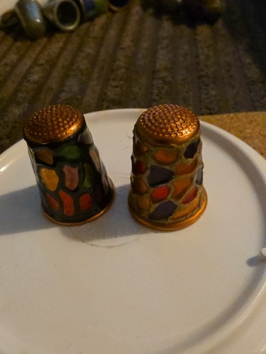 Enamelled copper stained glass - stained,