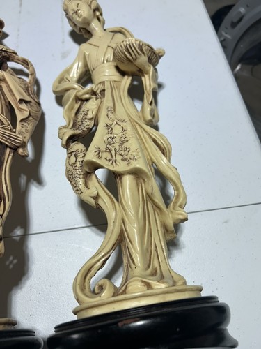 Vintage statue figures faux - vintage,