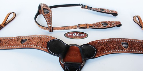 Show tack bridle western - show,