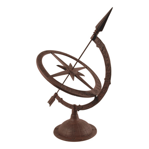 Cast iron armillary sundial - armillary,