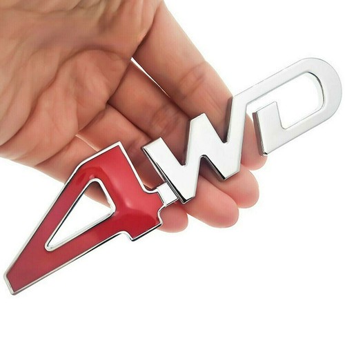 Metal 4wd logo emblem badge - metal,