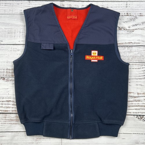 Vtg royal mail gilet blue - vtg,