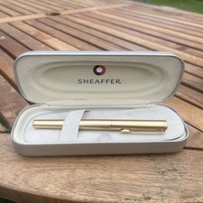 Sheaffer white dot gold plated