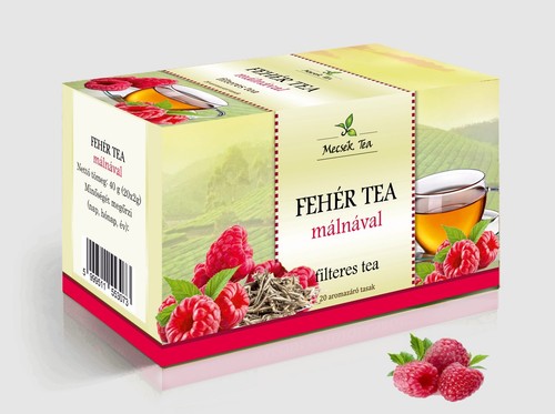 White tea with raspberry - with,