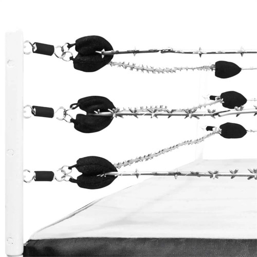 Silver barbed wire war ring - wire,