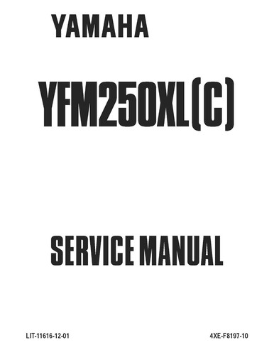Yamaha atv service workshop - yamaha,