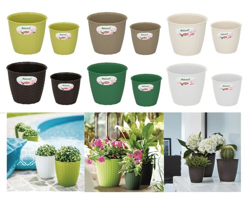 Rattan style round plastic - rattan,