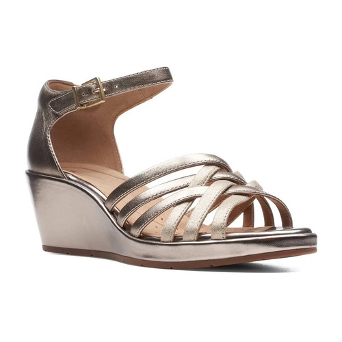 Clarks ladies wedge sandals - clarks,