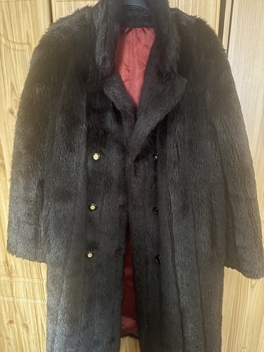 Vintage rich brown real fur - rich,