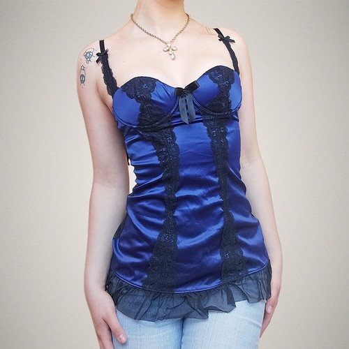 Senza navy black lace - la,