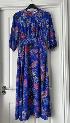 Next blue paisley midi - midi, dress