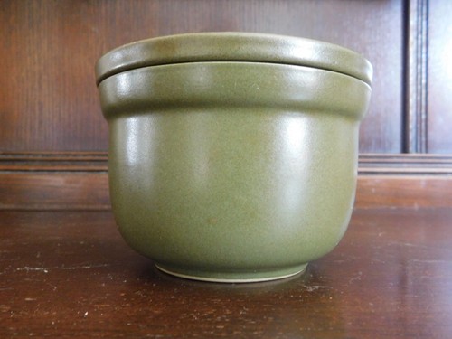 Denby lidded green round - green, pot