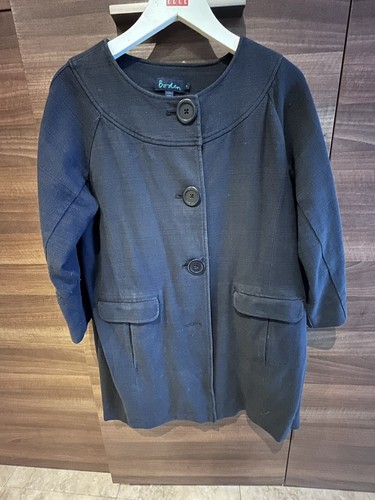 Boden navy coat size - boden, 14