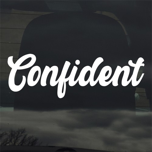 Confident sticker decal - sticker,
