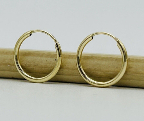 Real 9ct gold 12mm - 9ct, plain