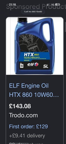 Elf racing engine oil - engine, htx