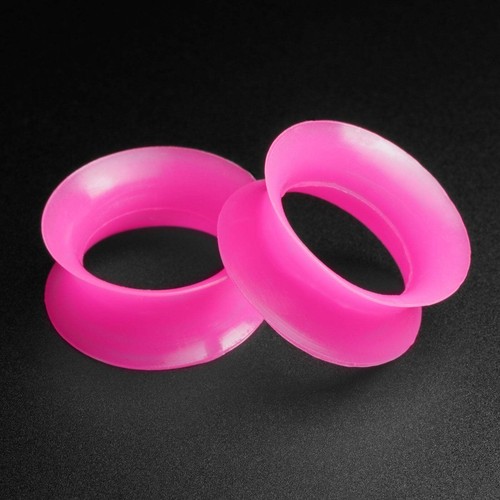 Hot pink silicone - double, flare