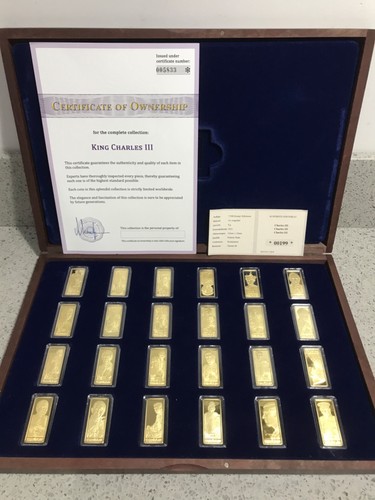King charles iii gold plated - king,