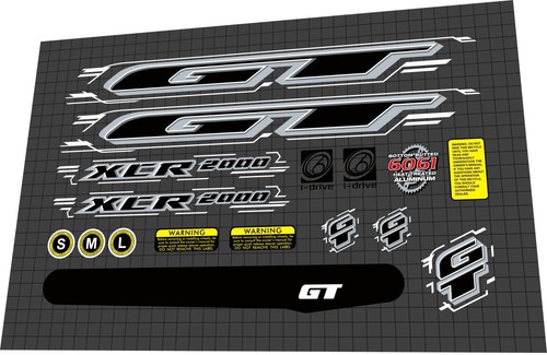 1999 xcr 2000 black decal - gt,