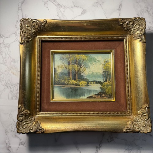 Vintage framed oil painting - framed,