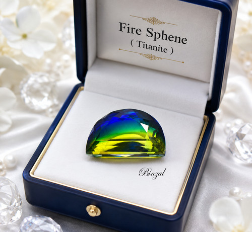 Rare 15ctrainbow fire sphene - 15ctrainbow,