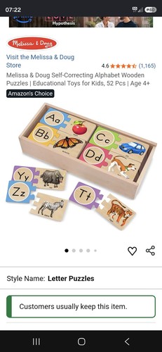 Melissa doug wooden - &,