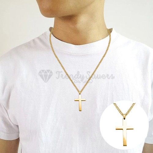 Stainless steel crucifix - stainless, cross