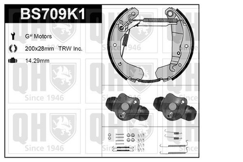 Brake shoe kit auto - brake,