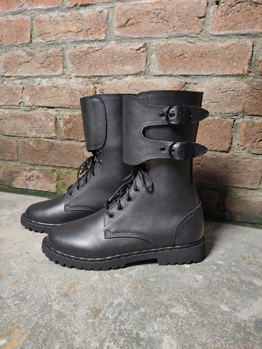 Handmade black leather - black,