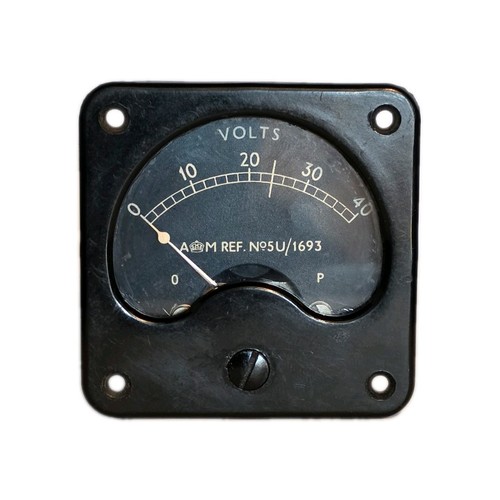 Ww2 aircraft voltmeter 40 - aircraft,