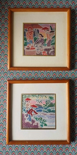 Vintage colorful pair - colorful,