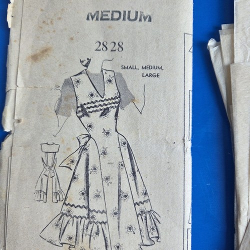 1940s apron pattern - apron,
