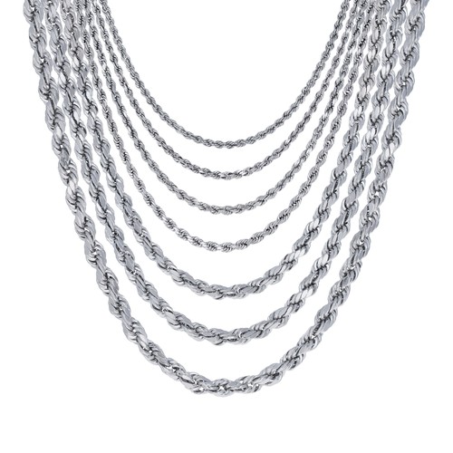 14k white gold 5mm - 14k, 1.5mm-5mm